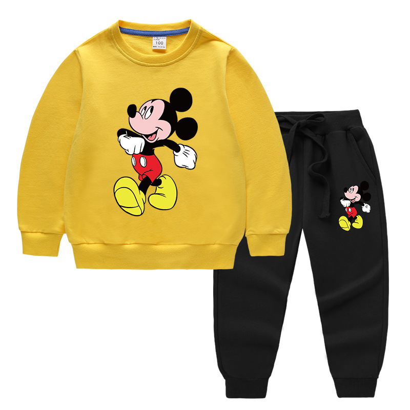 2020 Children's Autumn And Winter Cartoon Sweater Sets Printing A