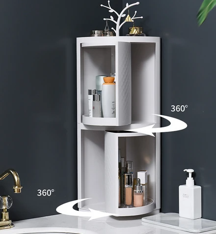 🌟Christmas Limited Hot Sale🌟-Rotating Bathroom&Kitchen Storage Rack