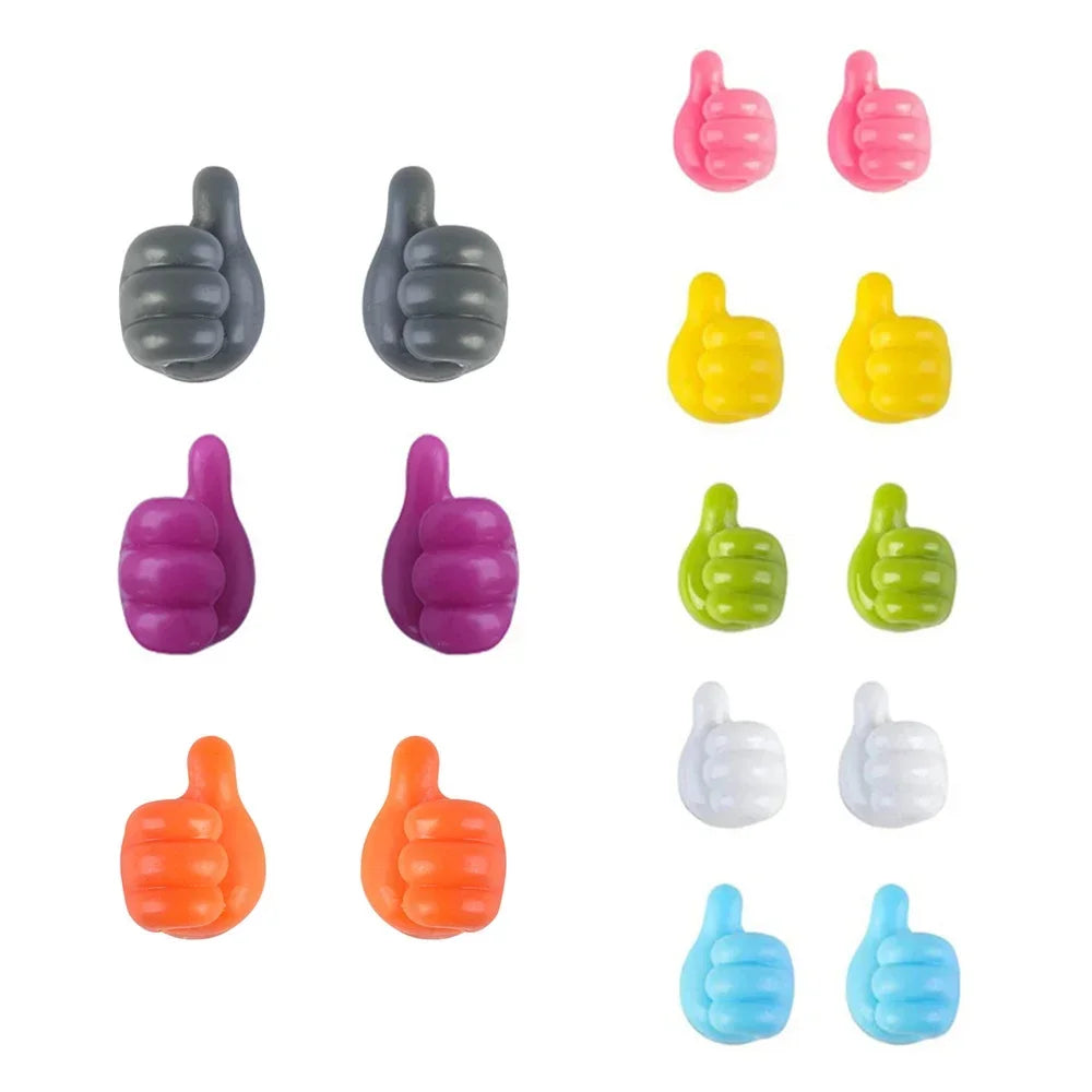 Hand-shaped Rubber Holder Car Glasses Cable Power Cord Charging Line Self Adhesive Mini Hook Storag Organizer Gadget Tool amagi