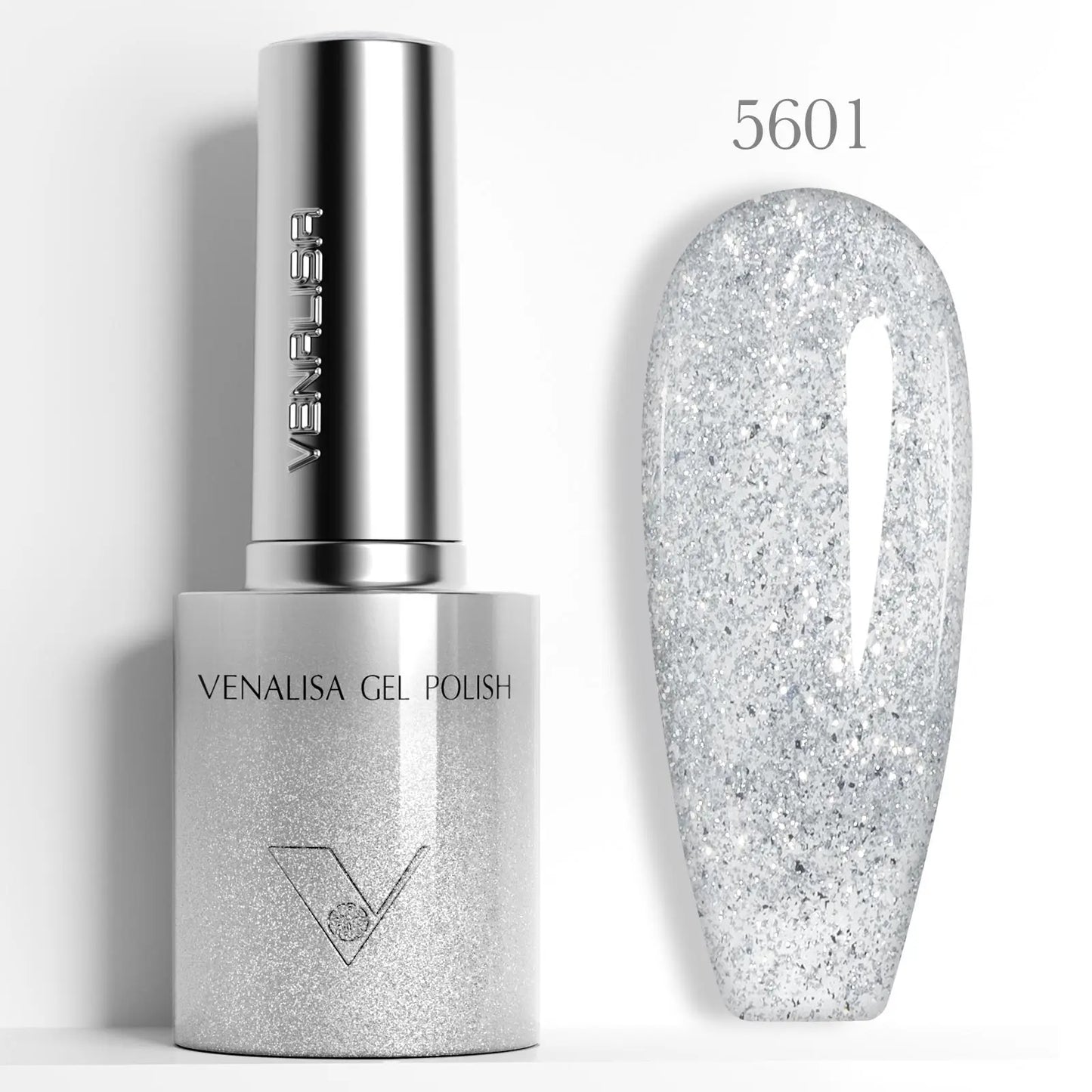1pc Venalisa 10ml Nail Gel Polish Kit with Soft Texture Round Brush Hema/TPO Free Soak off Sparkle Cat Eye Lacquer Color Palett