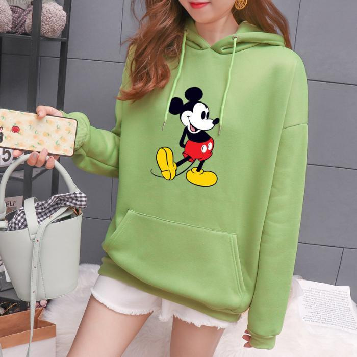 2020 New Autumn And Winter Plus Size Long Sleeve Printed Hoodie A With Pocket