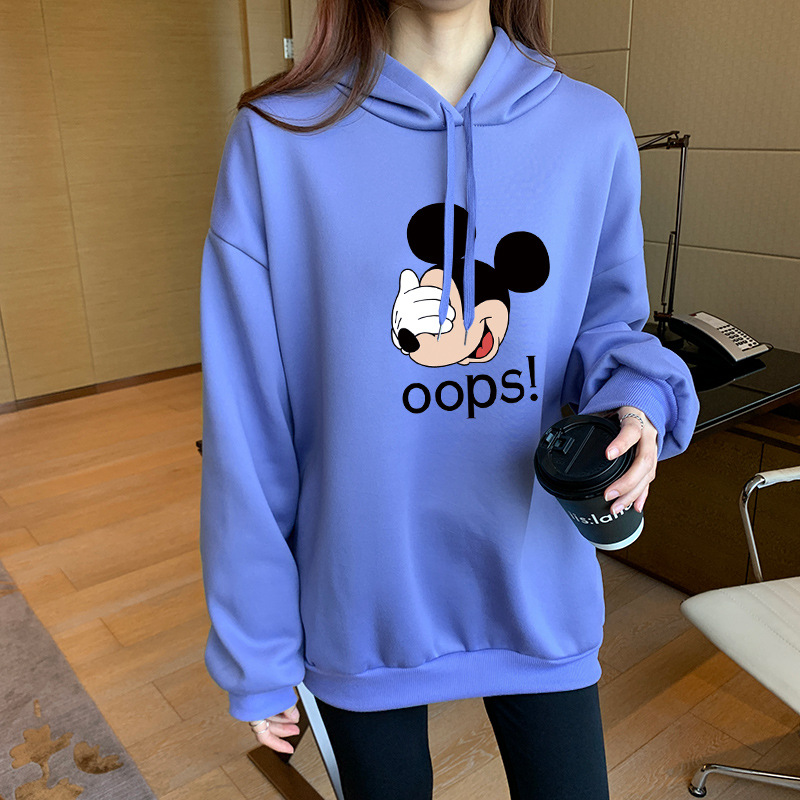 2020 New Autumn And Winter Plus Size Long Sleeve Printed Hoodie A