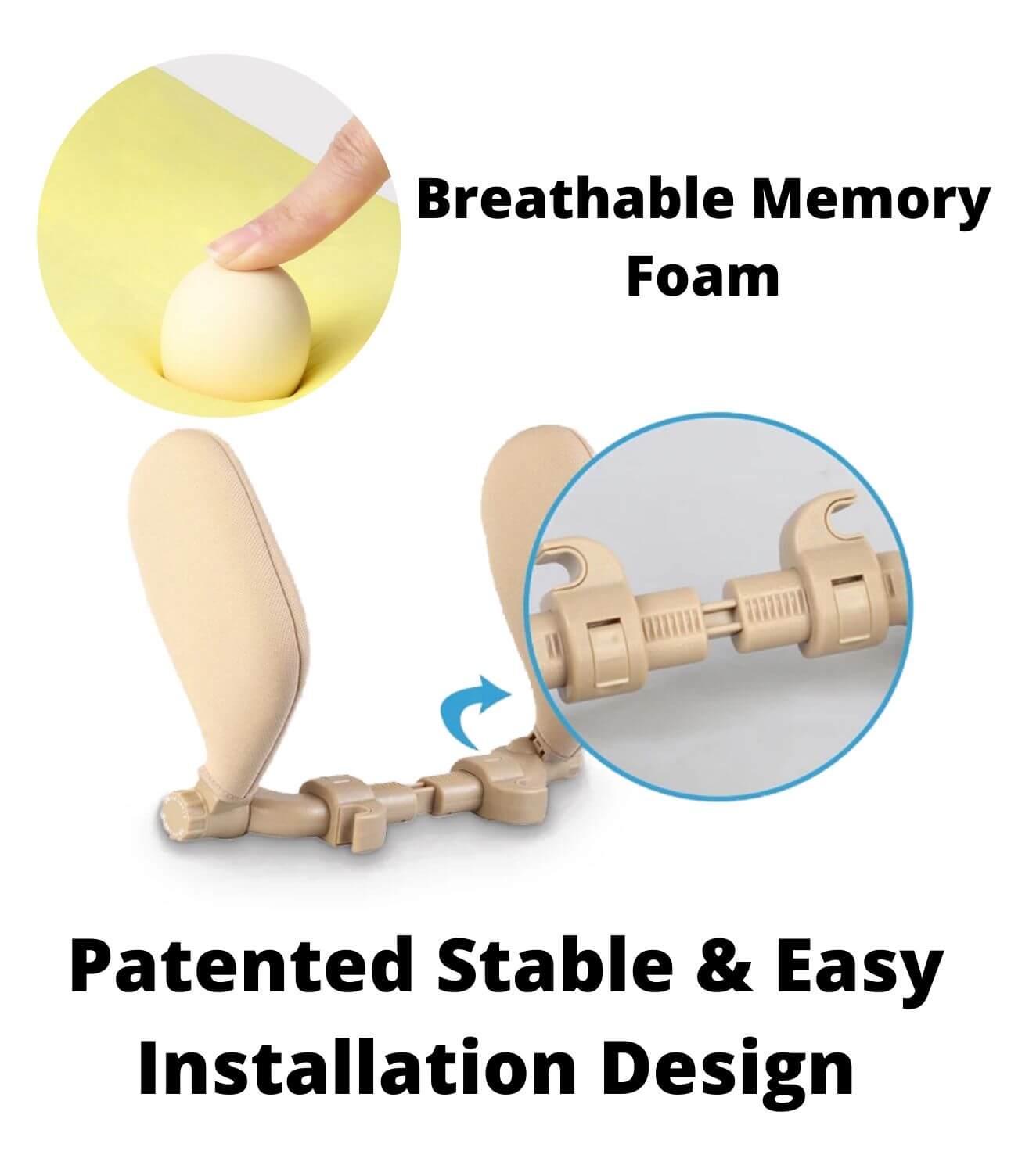 A MUST-HAVE FOR EVERY FAMILY-COMFORTABLE&ADJUSTABLE CAR PILLOW