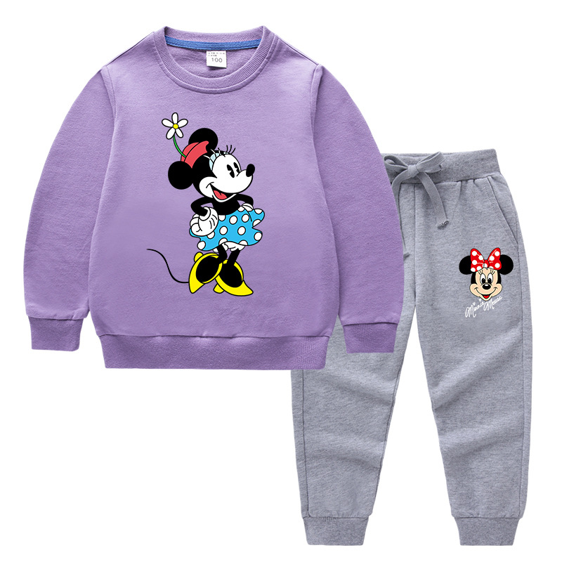 2020 Children's Autumn And Winter Cartoon Sweater Sets Printing B