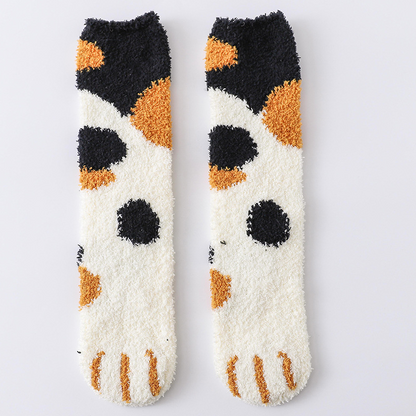 🔥Hot sale in autumn and winter🔥-Cute warm cat scratching socks