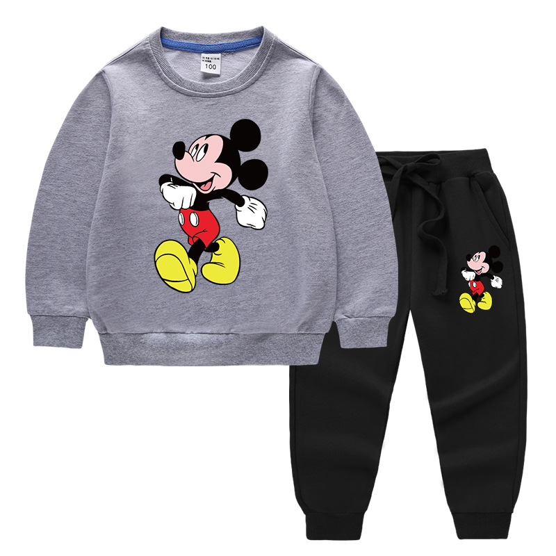2020 Children's Autumn And Winter Cartoon Sweater Sets Printing A