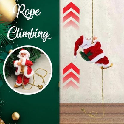 🌟Christmas Hot Sales🌟 2020 Dated Best Decoration🎁Ladder Climbing Santa Claus Hanging Christmas Decorations Ornament Tree Indoor Outdoor Xmas Party Home Door Wall