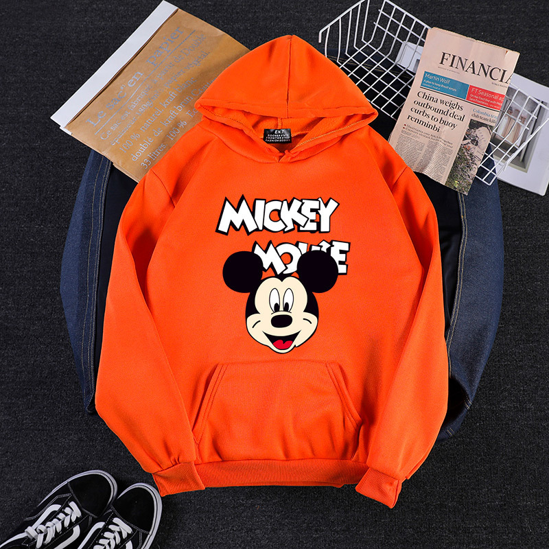 2020 New Autumn And Winter Plus Size Long Sleeve Printed Hoodie B With Pocket
