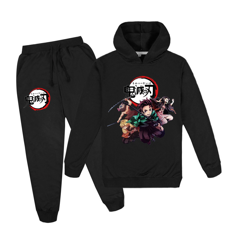 2020 Christmas Hot Sale Kimetsu no Yaiba Hoodie and Pants set for children