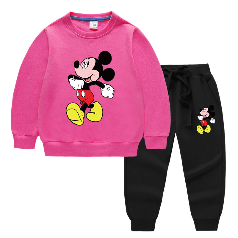2020 Children's Autumn And Winter Cartoon Sweater Sets Printing A