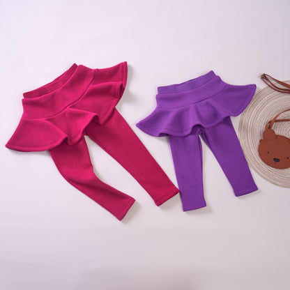 🔥Fall Winter Hot Sales Kid's Skirt🔥-Sabrina Plush Skirt Leggings🔥
