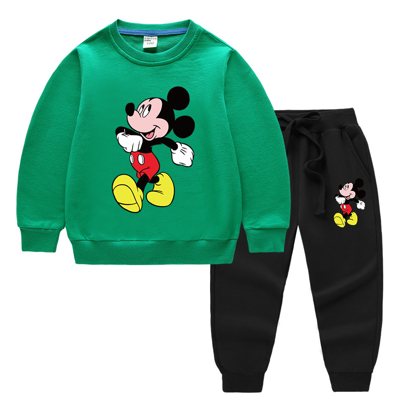 2020 Children's Autumn And Winter Cartoon Sweater Sets Printing A