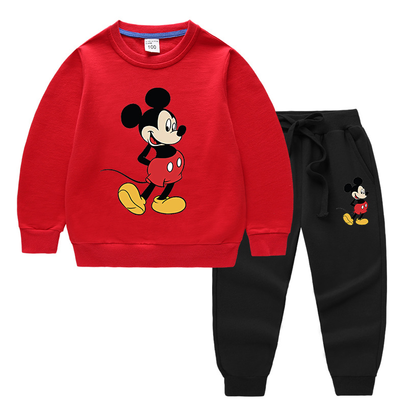2020 Children's Autumn And Winter Cartoon Sweater Sets Printing C