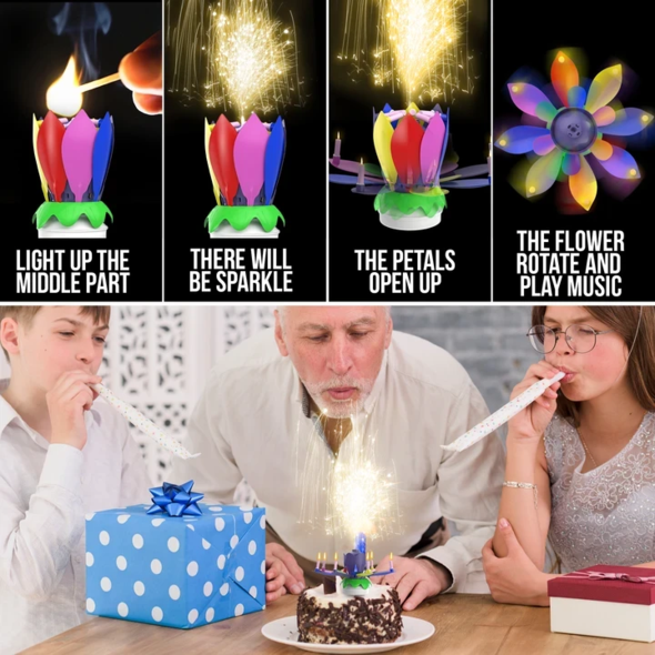 【BUY 2 GET 10%OFF】Magic Flower Birthday Candle