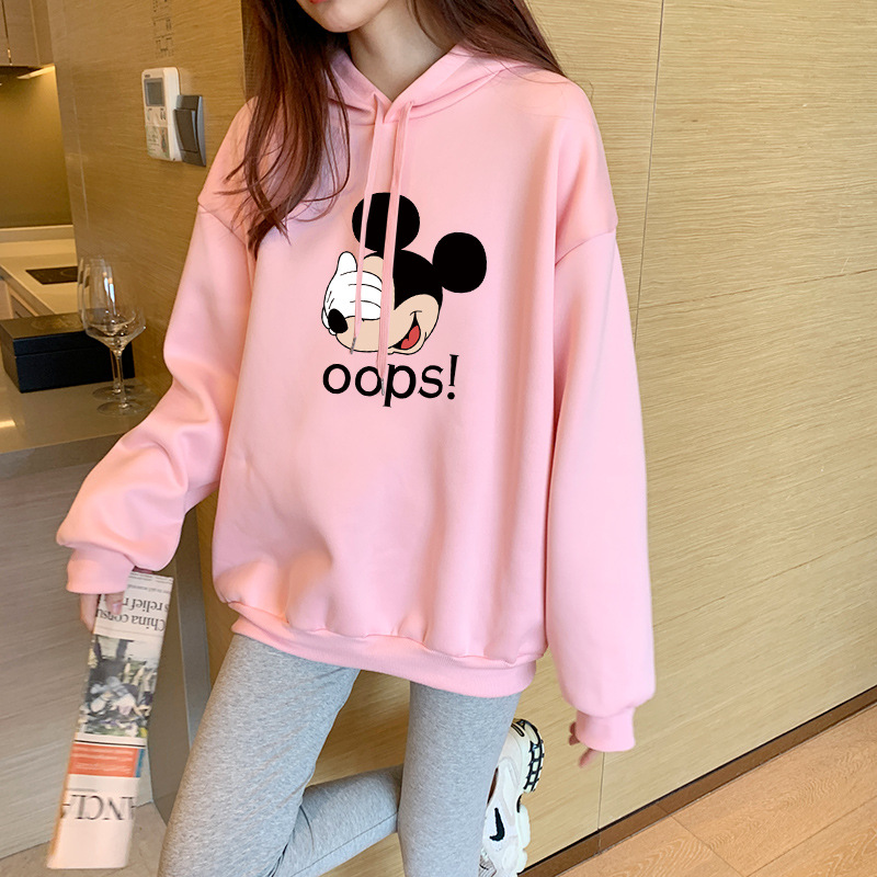 2020 New Autumn And Winter Plus Size Long Sleeve Printed Hoodie A