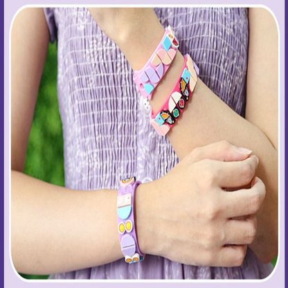 Christmas Hot sell🔥Kid's Educational toy-DIY Building Block Bracelet Jewelry Cartoon Bracelet Tide Silicone Wristband
