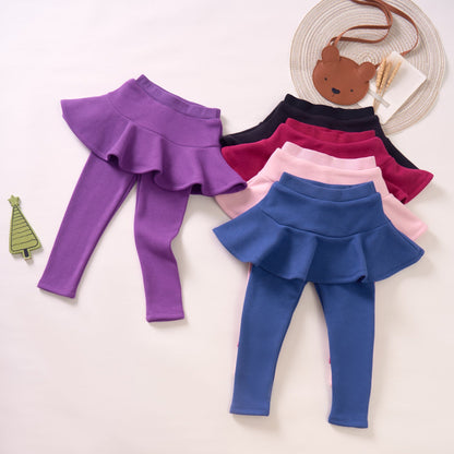 🔥Fall Winter Hot Sales Kid's Skirt🔥-Sabrina Plush Skirt Leggings🔥