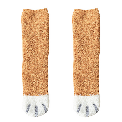 🔥Hot sale in autumn and winter🔥-Cute warm cat scratching socks