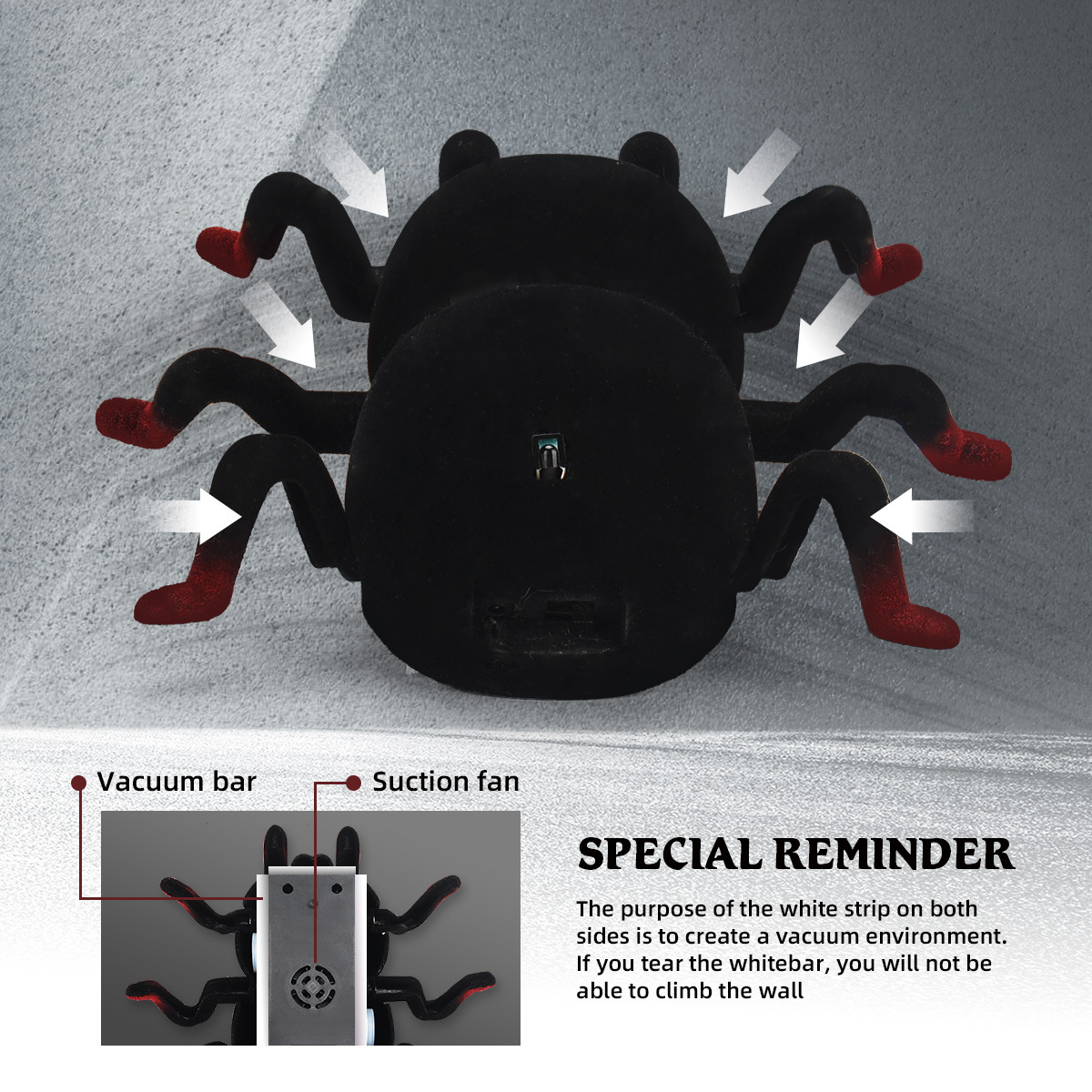 🌟Halloween Hot Sale🎁Horror Wall Climbing Spider-Remote Control