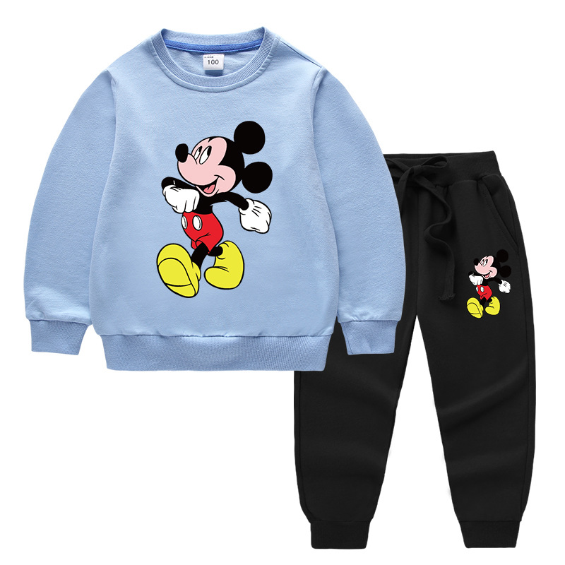 2020 Children's Autumn And Winter Cartoon Sweater Sets Printing A