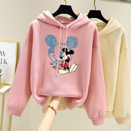 2020 New Autumn And Winter Plus Size Long Sleeve Printed Hoodie B