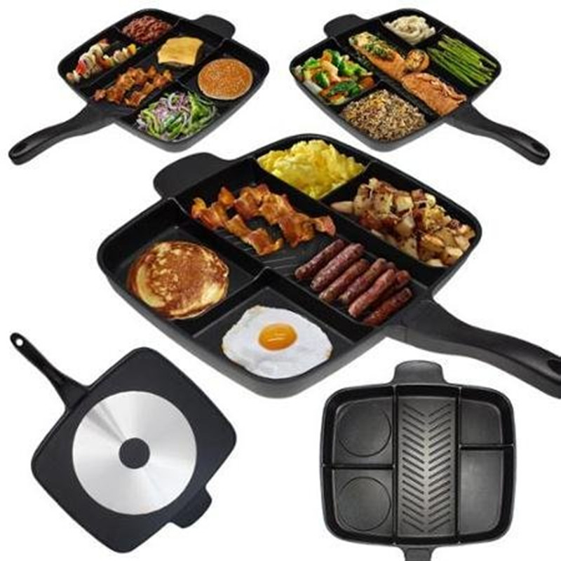 EASY CLEAN HEALTHY HOMES FIVE IN ONE FRYING PAN