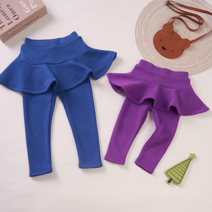 🔥Fall Winter Hot Sales Kid's Skirt🔥-Sabrina Plush Skirt Leggings🔥