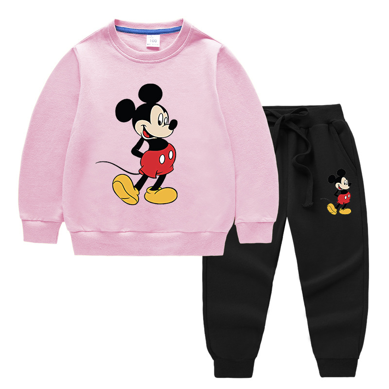 2020 Children's Autumn And Winter Cartoon Sweater Sets Printing C