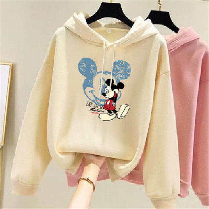 2020 New Autumn And Winter Plus Size Long Sleeve Printed Hoodie B