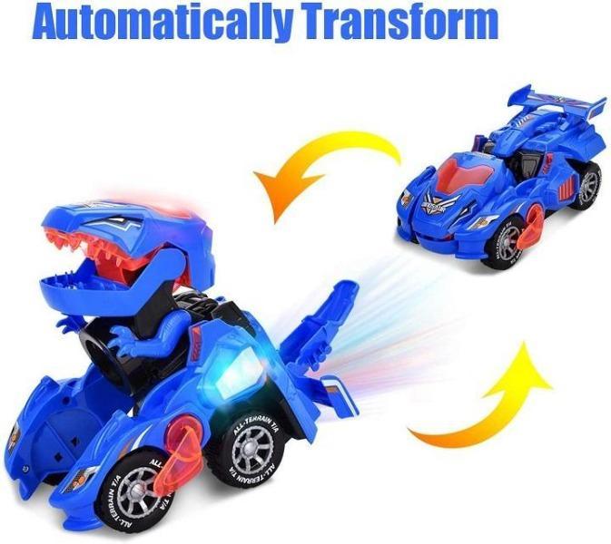 🌟Christmas Best Gifts for child🎁Deformed dinosaur LED Car