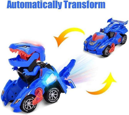 🌟Christmas Best Gifts for child🎁Deformed dinosaur LED Car