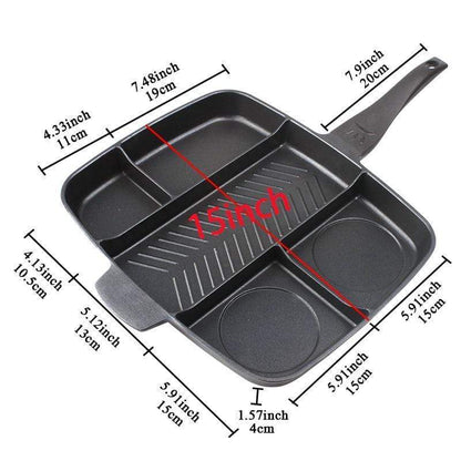 EASY CLEAN HEALTHY HOMES FIVE IN ONE FRYING PAN