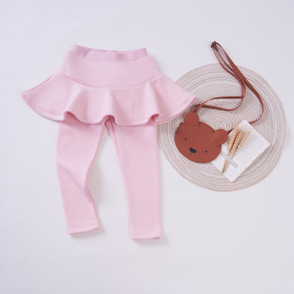 🔥Fall Winter Hot Sales Kid's Skirt🔥-Sabrina Plush Skirt Leggings🔥