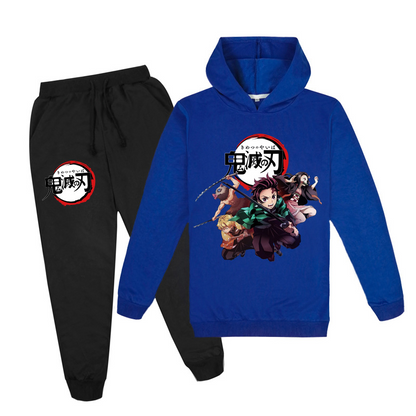 2020 Christmas Hot Sale Kimetsu no Yaiba Hoodie and Pants set for children