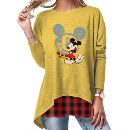 2020 New Plus Size Long Sleeve Tops-Printed A