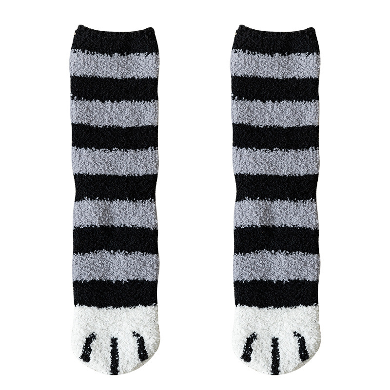 🔥Hot sale in autumn and winter🔥-Cute warm cat scratching socks