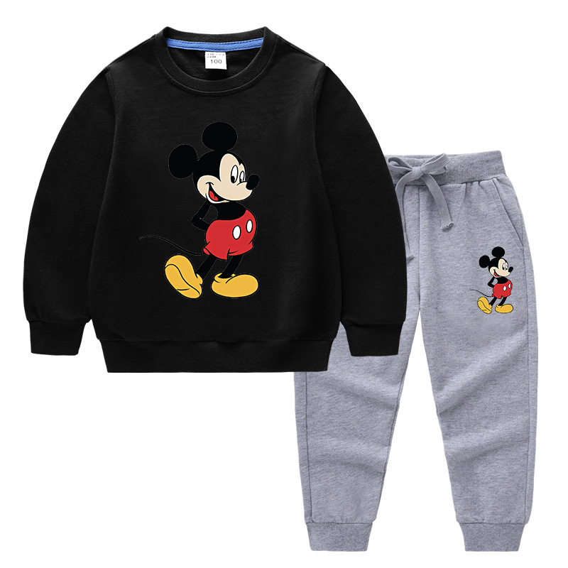 2020 Children's Autumn And Winter Cartoon Sweater Sets Printing C