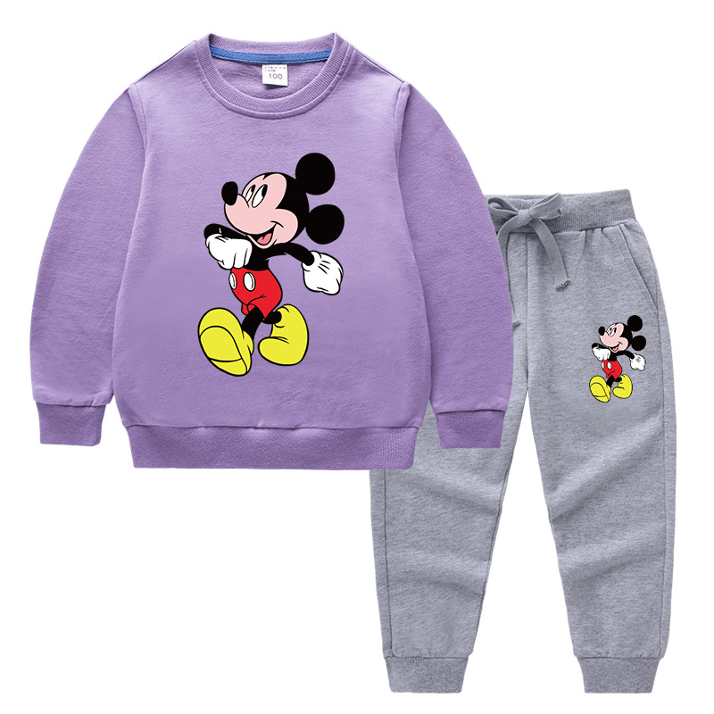 2020 Children's Autumn And Winter Cartoon Sweater Sets Printing A