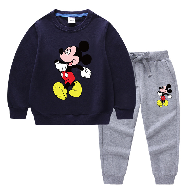 2020 Children's Autumn And Winter Cartoon Sweater Sets Printing A