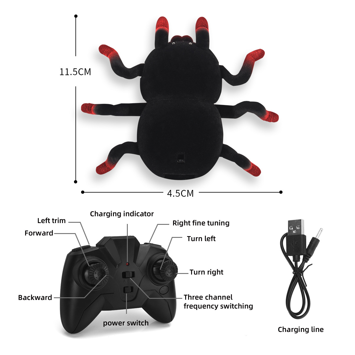 🌟Halloween Hot Sale🎁Horror Wall Climbing Spider-Remote Control