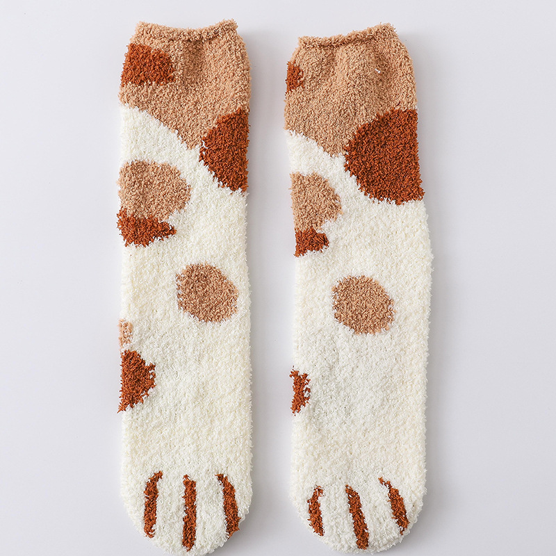 🔥Hot sale in autumn and winter🔥-Cute warm cat scratching socks