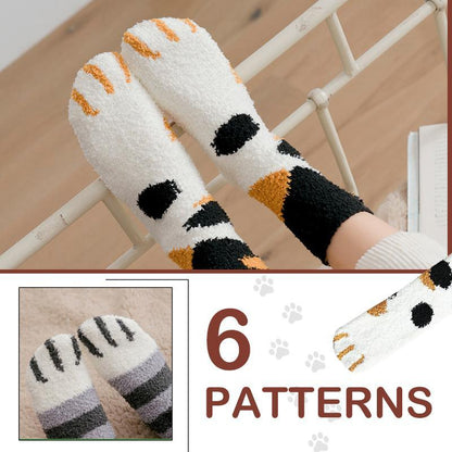 🔥Hot sale in autumn and winter🔥-Cute warm cat scratching socks