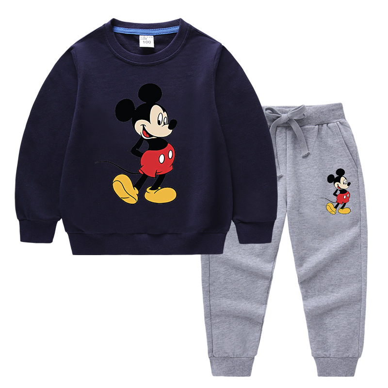 2020 Children's Autumn And Winter Cartoon Sweater Sets Printing C