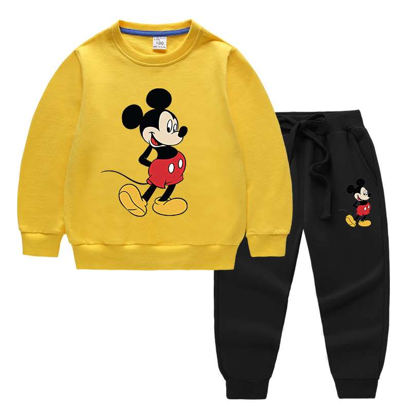 2020 Children's Autumn And Winter Cartoon Sweater Sets Printing C