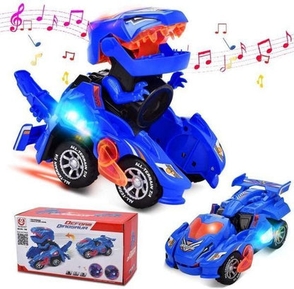 🌟Christmas Best Gifts for child🎁Deformed dinosaur LED Car