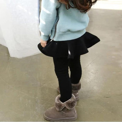 🔥Fall Winter Hot Sales Kid's Skirt🔥-Sabrina Plush Skirt Leggings🔥