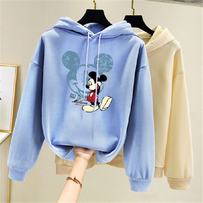 2020 New Autumn And Winter Plus Size Long Sleeve Printed Hoodie B