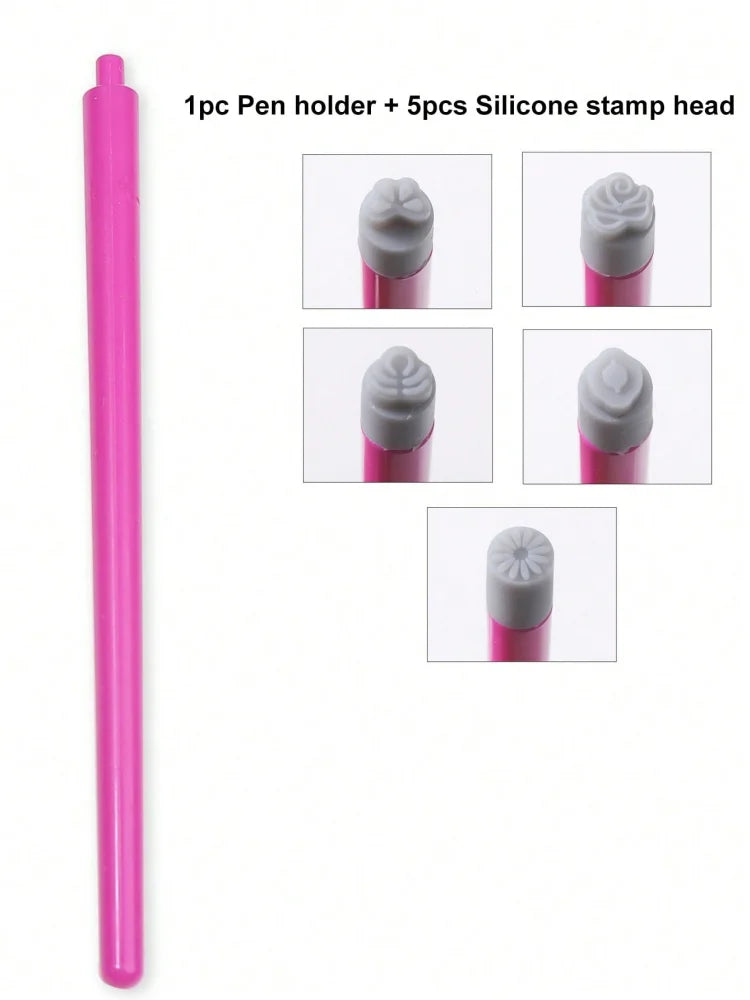 5/10Pcs Set Nail Art Stamp Pen DIY Floral Butterfly Nail Graffiti Nail Dotting Tools Polishing Painting Drawing Manicure Tools