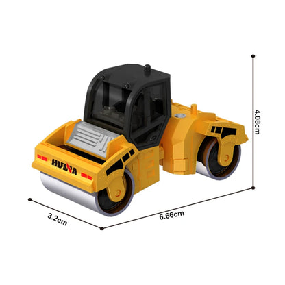 HUINA 1:80 Construction Alloy Diecast Car Model Forklift Roller Dumper Excavator Engineering Agitator Truck Toy Collection Gift