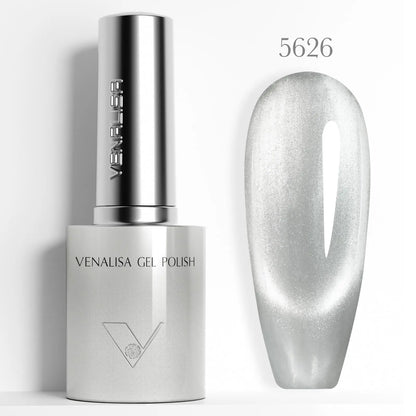 1pc Venalisa 10ml Nail Gel Polish Kit with Soft Texture Round Brush Hema/TPO Free Soak off Sparkle Cat Eye Lacquer Color Palett